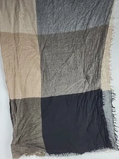 Wilfred Colorblock Wool Blanket Scarf 52x62