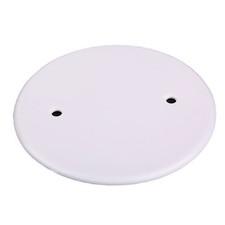 Round Flat Plastic Ceiling Blank Plate 4 Pcs for Electrical Box Hole Closing NEW