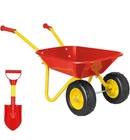 Kids Wheelbarrow Children Garden Cart with Toddler Gardening Tool Set Child Whee