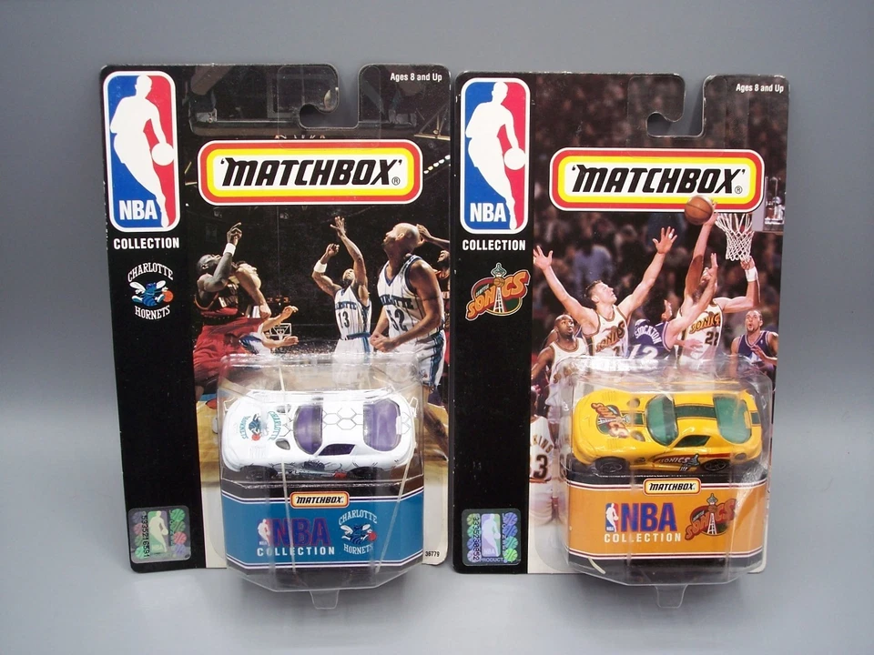 LOT (19X) "MATCHBOX" NBA VIPERS **CELTICS NICKS LAKERS SONICS PACERS** CARDED - Image 3 of 4
