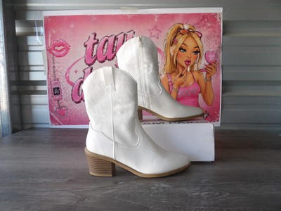 Dream Pairs Women's Cowboy Boots   White (Size US 8)
