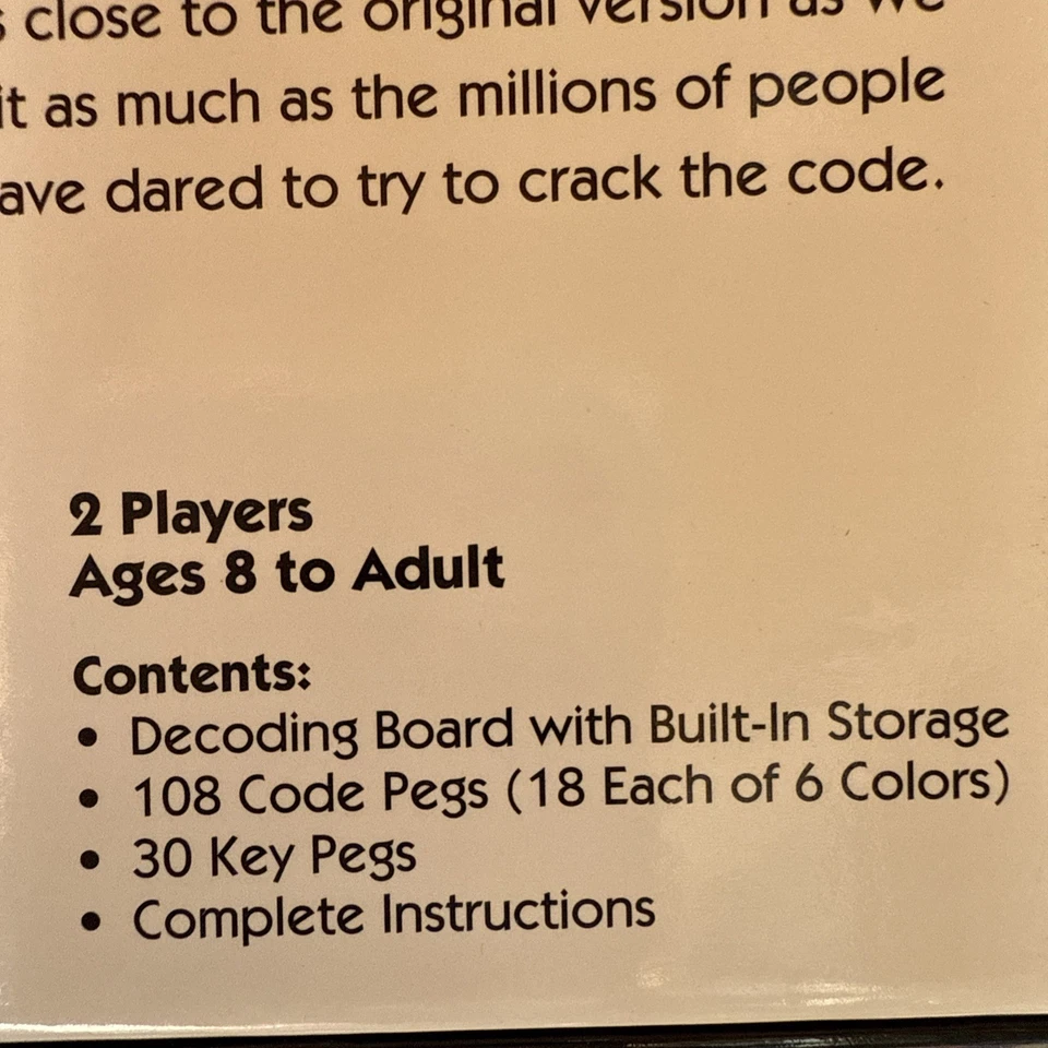 NIB Hasbro 80’s Mastermind Game Pressman 2018 #1403A Retro Sealed! - Image 4 of 4