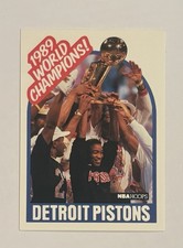 1989-90 NBA HOOPS Detroit Pistons #353 1989 World Champions Detroit Pistons💥💥