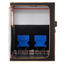Uimoso 1600W Portable Infrared Sauna Tent 2 Person Home Spa w/ Chair Remote
