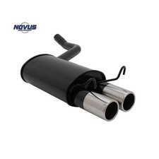 Novus Endschalldämpfer Sport Auspuff 2x76 rund für Mercedes 190 W201 1,8 2,0 2,3