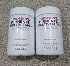 2x Lot- Women's Fermented Multivitamin, 240 Vegetable Capsules Total - Exp 4/27