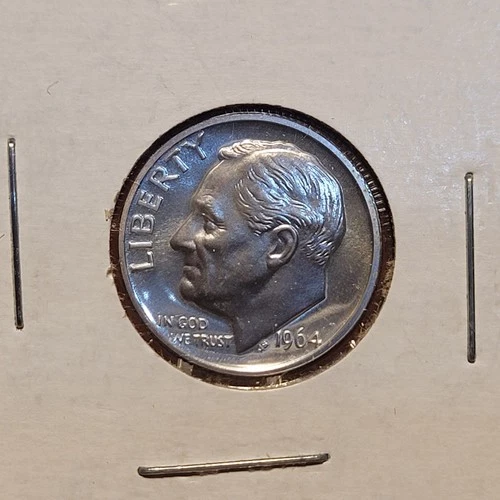 1964 Roosevelt Dime -BU Coin 90% Silver