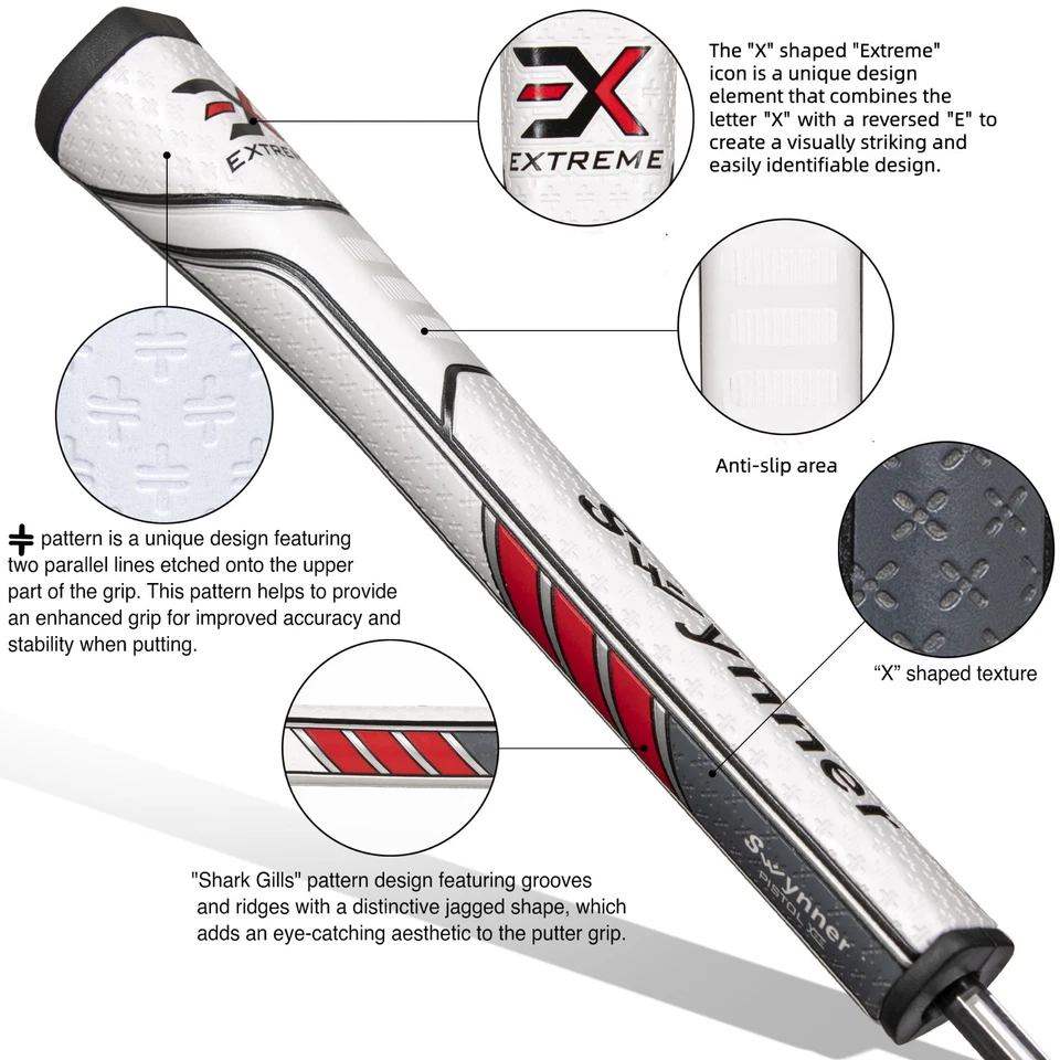 Swynner Design Extreme Pistol 2.0 Anti Slip Golf Putter Grip Choice of Colors - Image 2 of 4