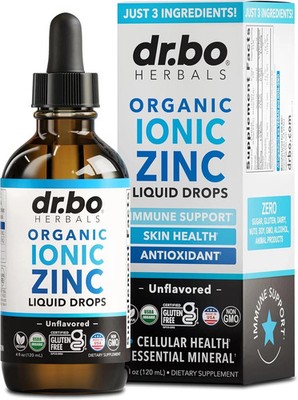 Zinc Supplements Liquid Drops Organic - Pure Organic Ionic Liquid Zinc Supplemen