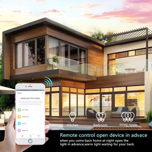 WiFi Light Smart Switch 2 Gang Touch Wall - Compatible With Alexa Google Assi... - Picture 4 of 7