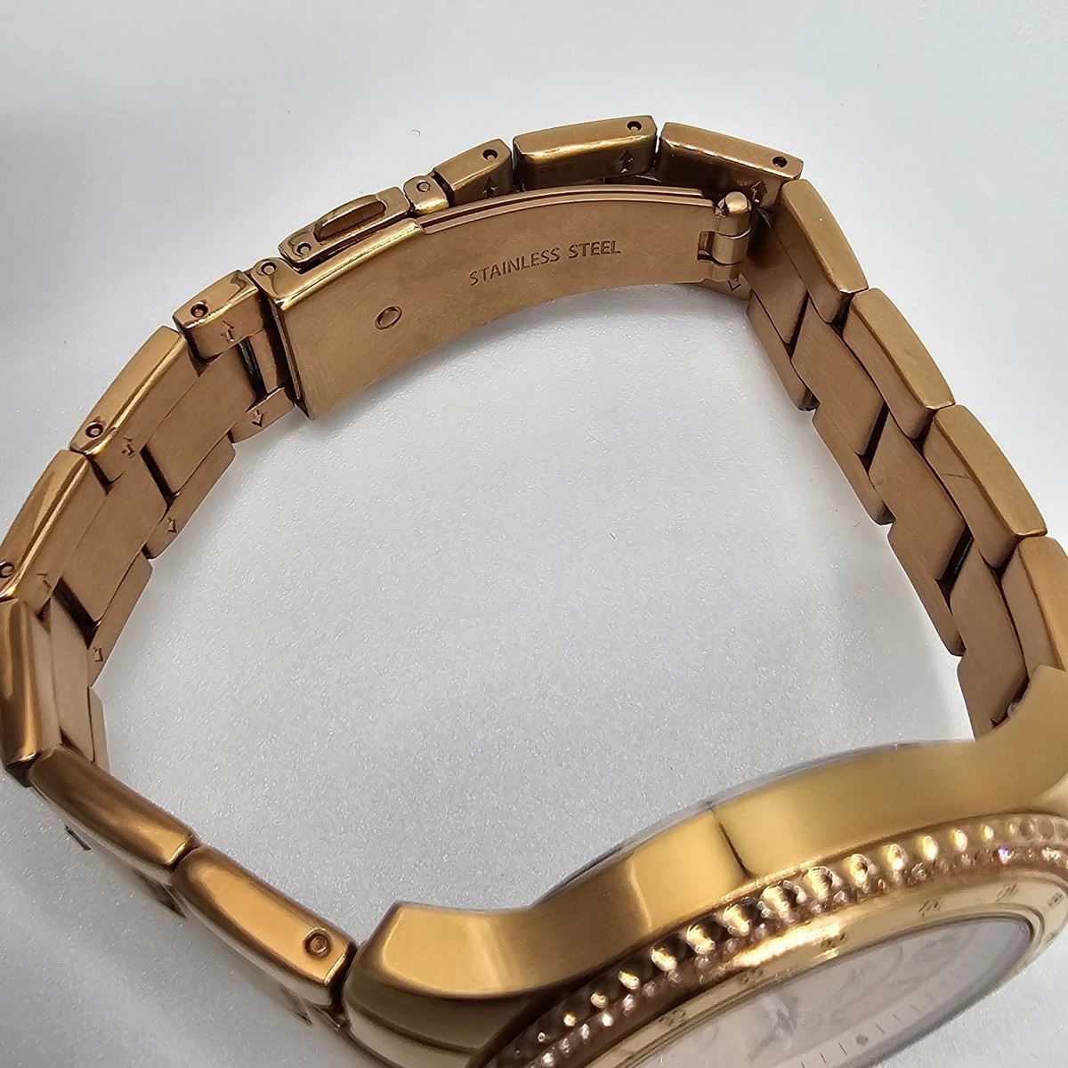 Fossil Women Stella Sport Watch ES5106 Rose Gold Tone Glitz Bezel 37mm Rose Gold Fossil Stella Women main image 2