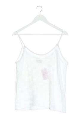 PULL & BEAR Haut à fines bretelles Dames Top T EU 36 blanc style décontracté - Photo 1/4
