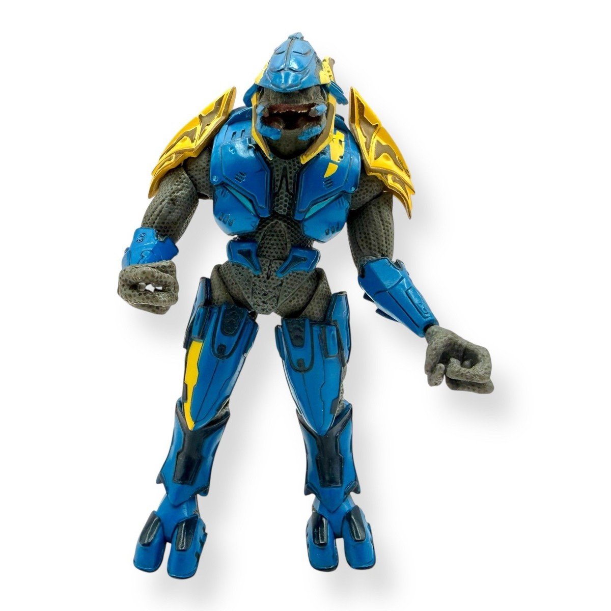 Halo 3 Combat Elite Blue Yellow Variant Action Figure McFarlane