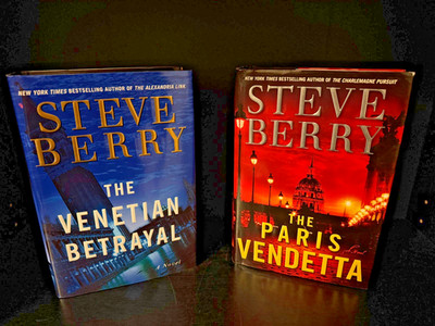 Steve Berry Cotton Malone Hardcover Lot (2) - Venetian Betrayal & Paris Vendetta