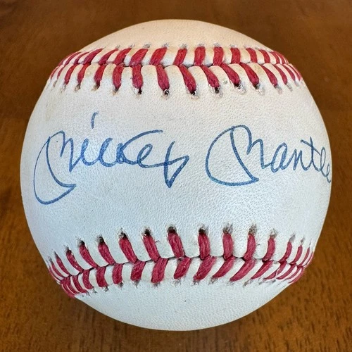 Mickey Mantle Signed Autographed American League Baseball Ball JSA LOA Yankees