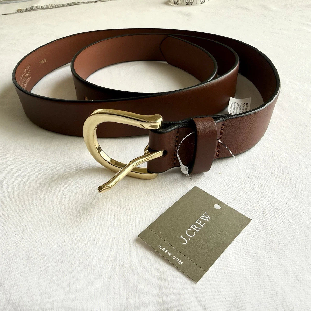 J Crew Brown Waist Belt Leather Womens XS Small J.CREW Waist Belt Belts for Women for sale | eBay main image 3