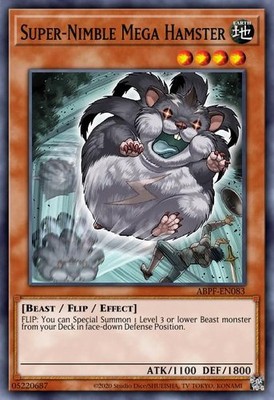 Super-Nimble Mega Hamster EGO1-EN011 Yu-Gi-Oh!  Card