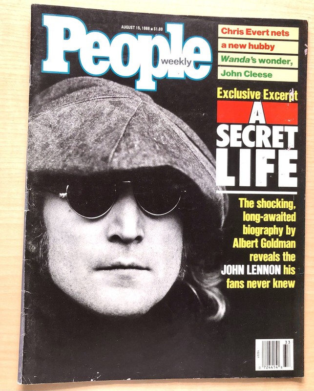 1980s People Magazine with John Lennon, August 15 1988, Good Condition
