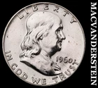 1960 Silver Franklin Half Dollar - Choice Gem Brilliant Unc+++  #G9206