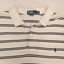 Polo by Ralph Lauren Collared Short Sleeve Polo Shirt Mens Size XL White