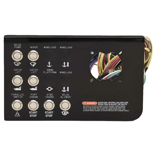 Sea Ray Boat Dash Switch Panel 2279776 | Sundancer 320 Acrylic 2017 / 2018 (STBD - Foto 1 di 5
