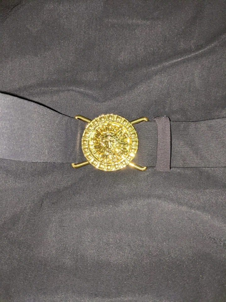 Traje de baño ajustado Dippers talla pequeña amuleto de la suerte con cinturón negro dorado encanto Foto 3 de 4