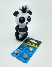 WowWee Fingerlings Drew Electronic Interactive Black White Baby Panda Toy