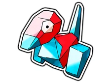 Porygon Waterproof Vinyl Sticker Decal Die-Cut 