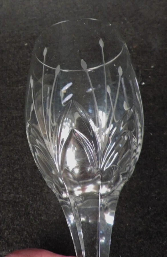 COPA DE VINO MIKASA CRISTAL PETIT POINT ÚNICA (8 1/4") IMPECABLE Foto 3 de 3