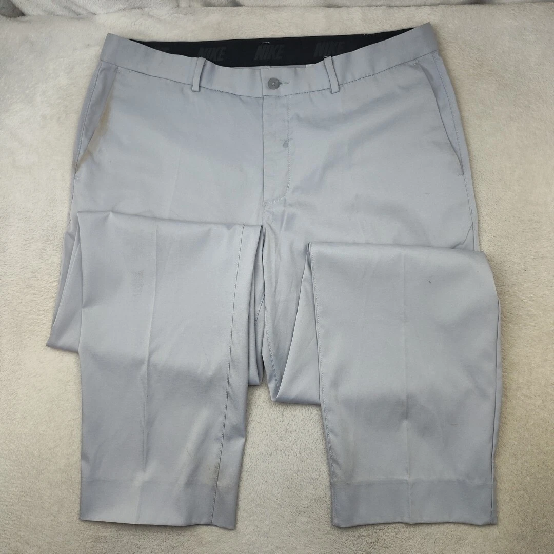VETEMENTS Pantalone Nike Uomo 36x33 Grigio Golf Flex Performance Tech Elasticizzato Essential 913915