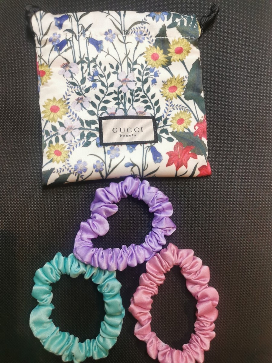 GUCCI Authentic Hair Scrunchies Tie 3 Pcs Set With GUCCI Authentic Hair Scrunchies Tie 3 Pcs Set With
