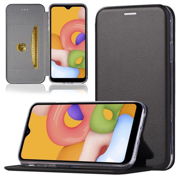 Handy Tasche FüR Samsung Galaxy A01 Flip Case Schutz HüLle Hard Cover Etui-image
