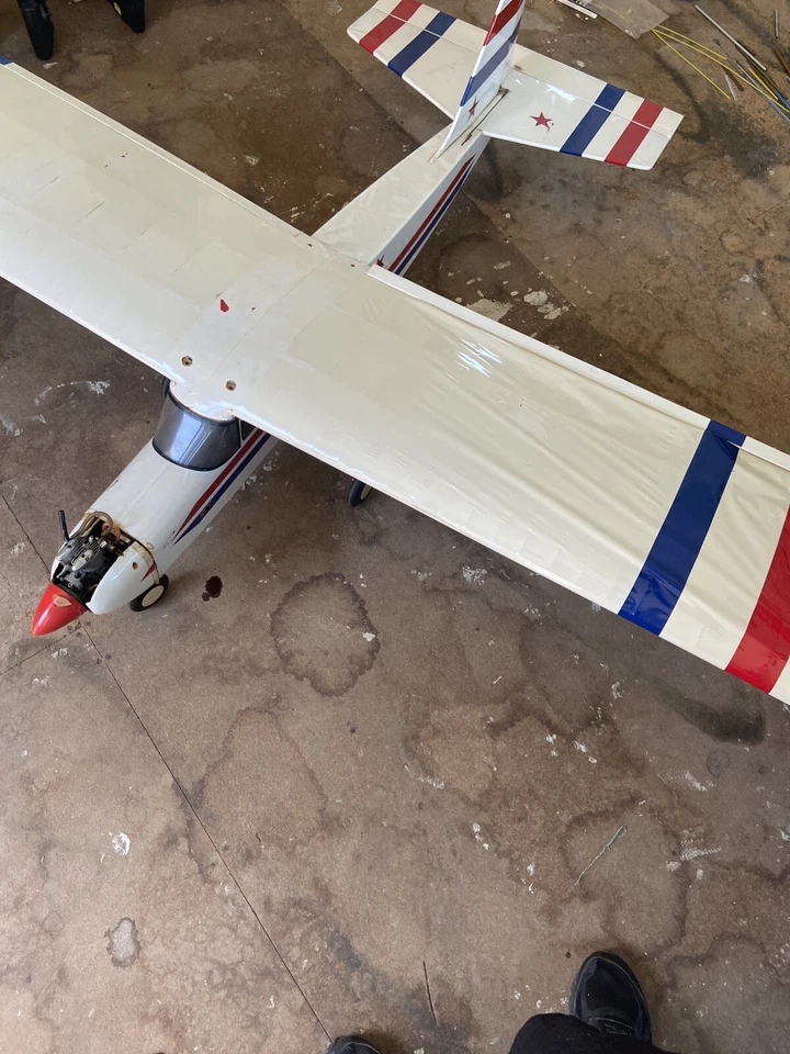 Avión de radiocontrol vintage RTF Kadet Senior Balsa motor Saito FA-45, listo para volar Foto 2 de 4