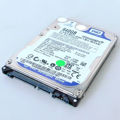 Western Digital WD Scorpio Blue WD6400BPVT 640GB SATA II 2,5" 8MB ~mit Rechnung