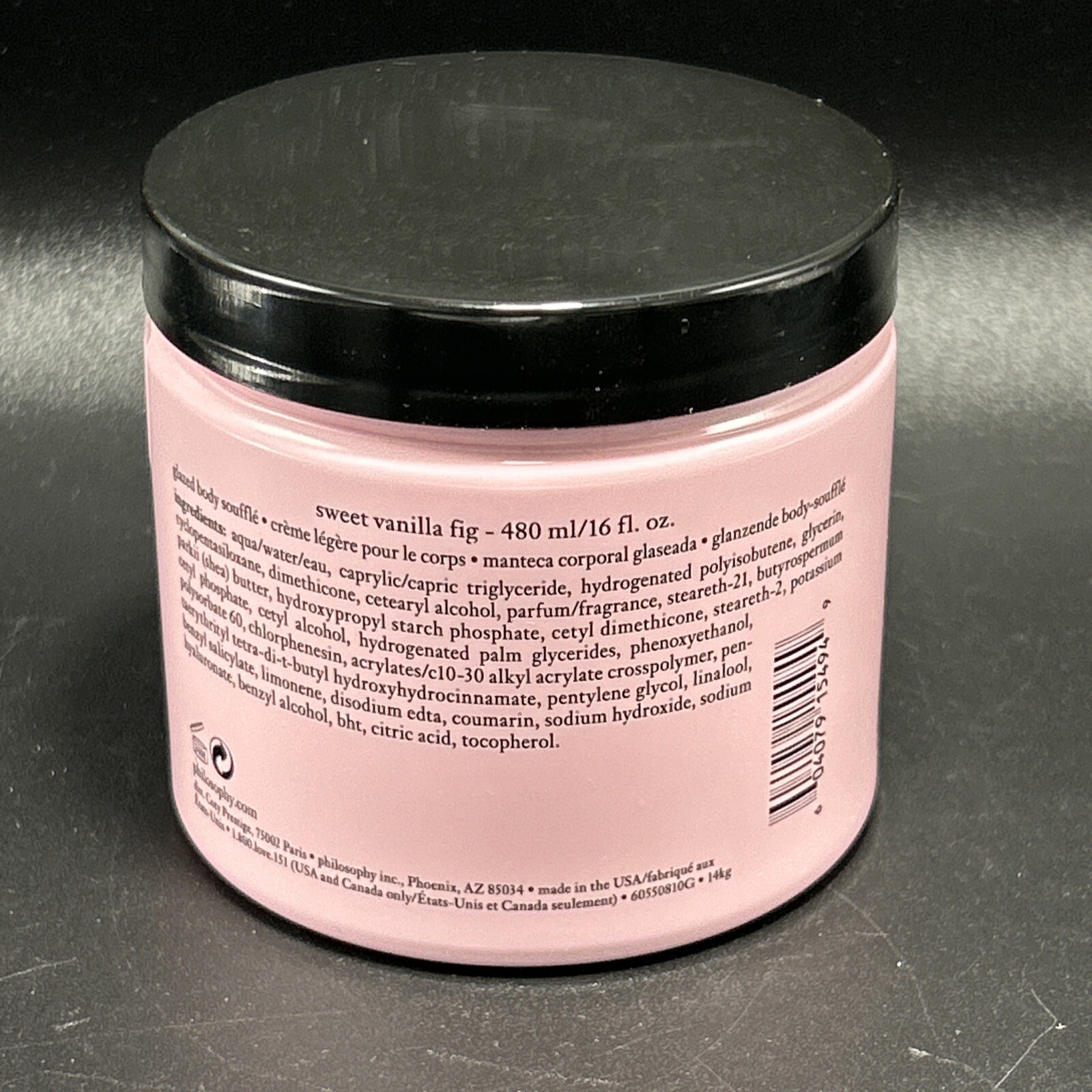 Philosophy Sweet Vanilla Fig Glazed Body Soufflé Daily Use 16 fl oz