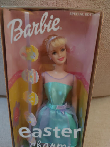 Muñeca Barbie 2001 con encanto de Pascua nueva en caja pulsera de huevos edición especial 53365 Mattel - Imagen 3 de 4
