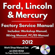 Ford 2012 manual de servicio + diagramas de cableado manual de reparación de servicio de taller DVD