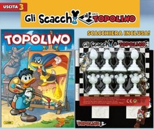 Supertopolino N° 3489 + Gli Scacchi di Topolino - Scacchiera e Pedine Nere - ITA