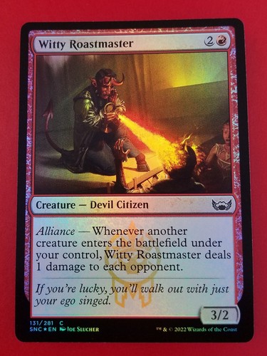 1x Witty Roastmaster | FOIL | Streets of New Capenna | MTG Magic Cards
