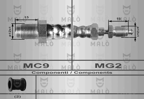 Tubo Flexible Liberación Embrague Alfa Romeo 155 2.5 Td Malo 8491 60594015 - Imagen 5 de 5