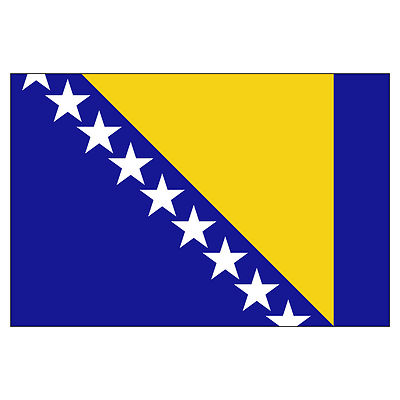 Bosnische Bosnien Flagge Fahne Aufkleber Vinyl Stickers 10cm
