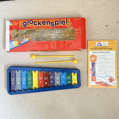 Vintage 1980 s Early Learning Centre Glockenspiel Xylophone With Original Box