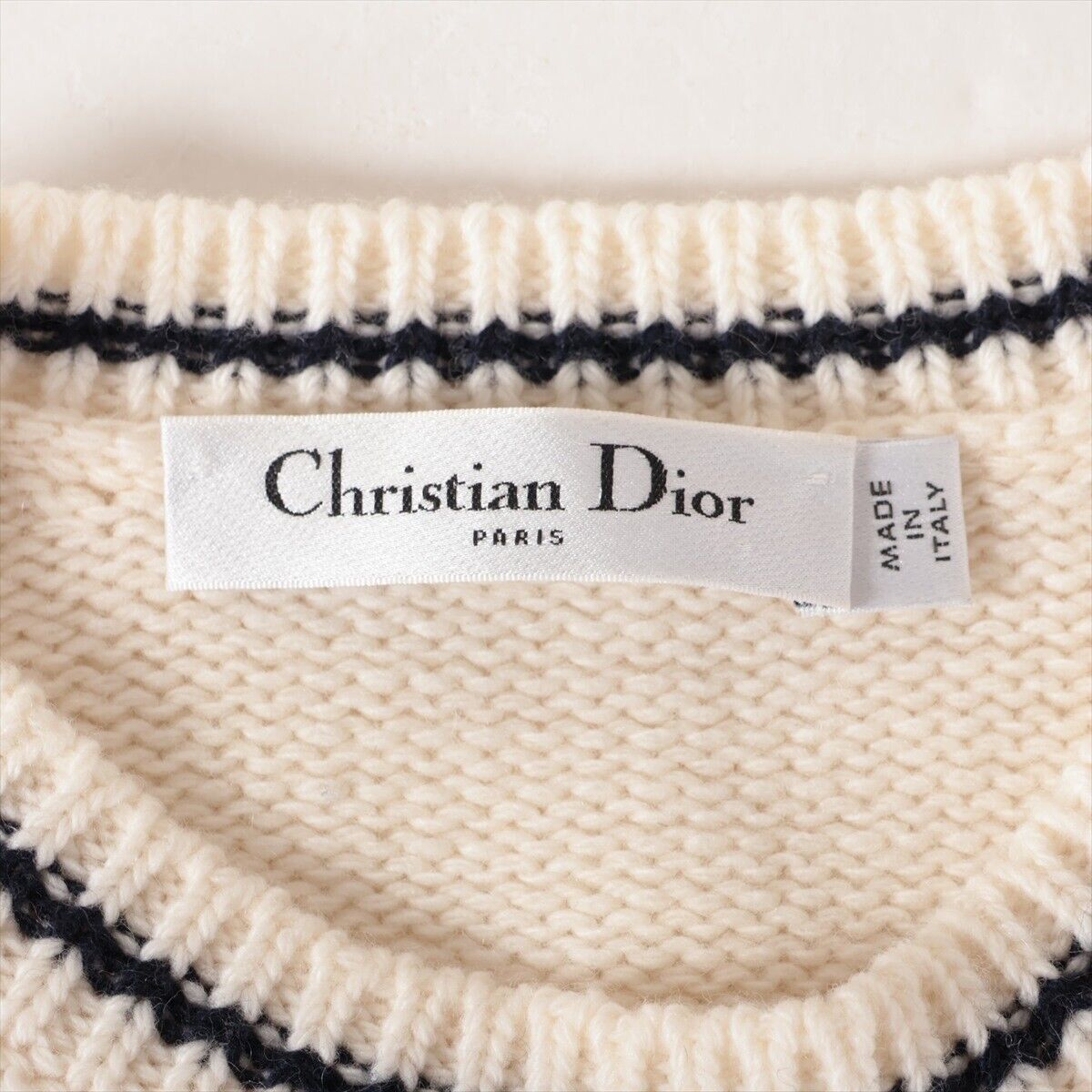 Christian Dior 09 Wool & Cashmere Short Sleeve Knitwear I40 Christian Dior 09 Wool & Cashmere Short Sleeve Knitwear I40