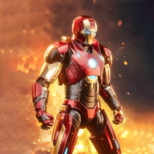 Nuevas figuras de acción ZD Toys 1/10 versión no luminosa Iron Men MK16 nuevas en caja - Imagen 8 de 8