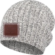 Love Your Melon Beanie for Men and Women, Black Speckled