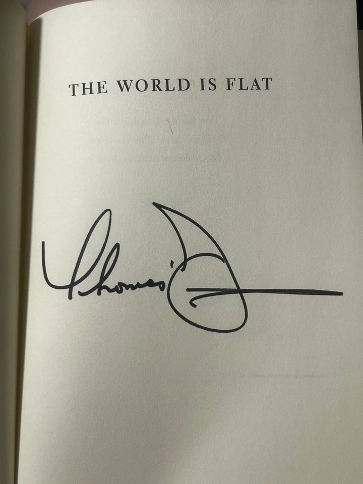 Signed Copy: The World Is Flat by Thomas L Friedman, 2005 - HC/DJ/New/1st ed - Image 2 of 4