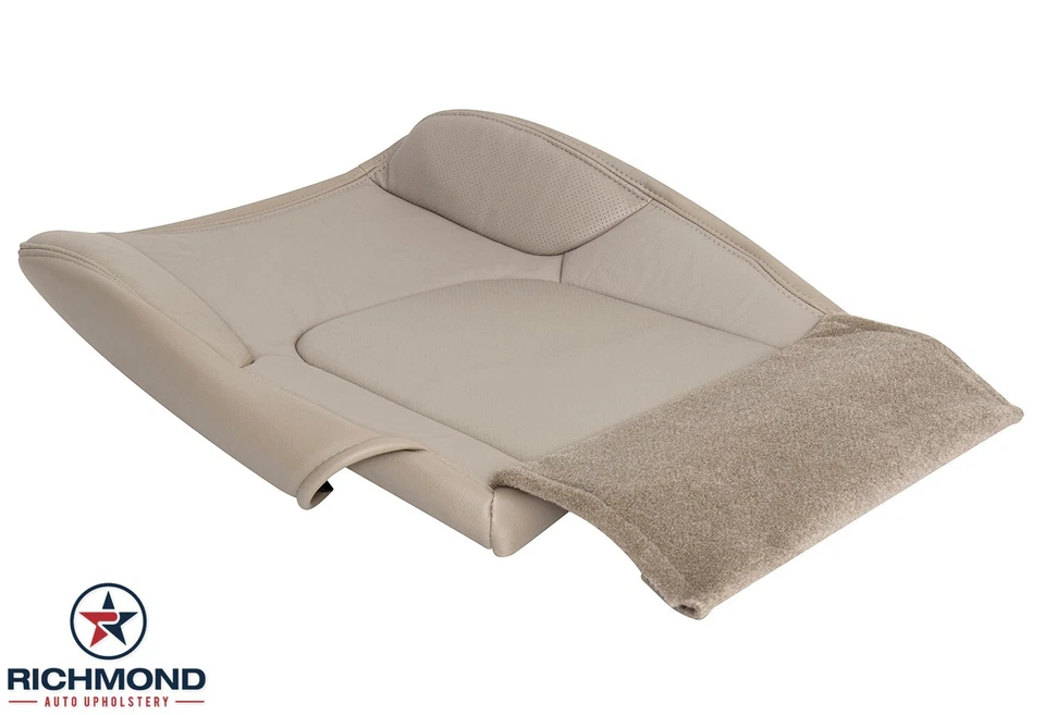 Cubierta de asiento de cuero inferior del lado del conductor bronceado perfecto para Nissan Pathfinder 2005-2012 Foto 4 de 4