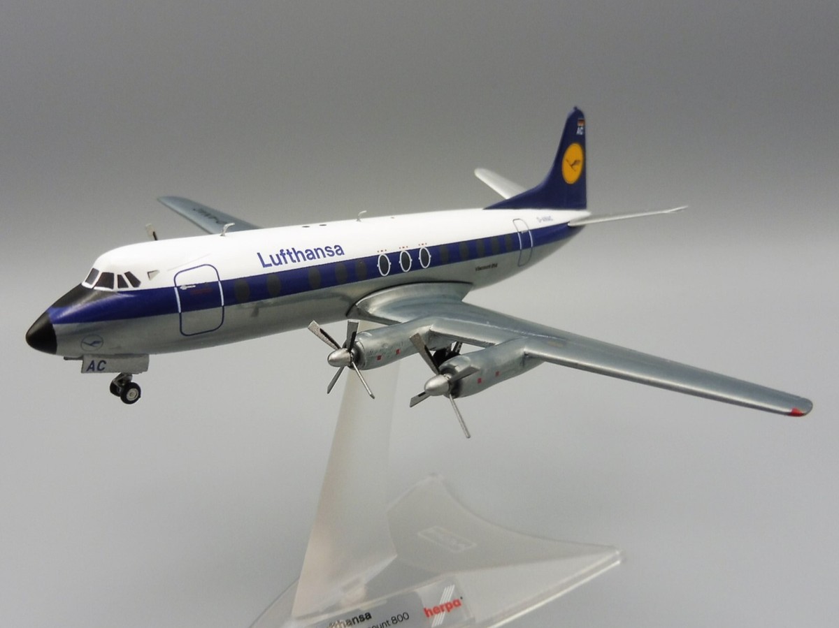 Lufthansa Vickers Viscount 814 1/200 Herpa 572255 D-ANAC 800 | eBay