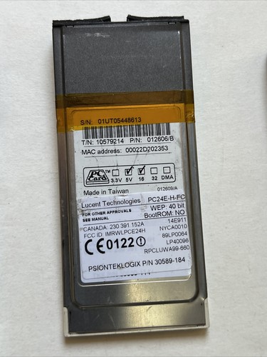Teklogix WaveLAN Cards Mix Of Lucent and Agere Systems Untested AS-IS for Parts - 第 13/24 張圖片