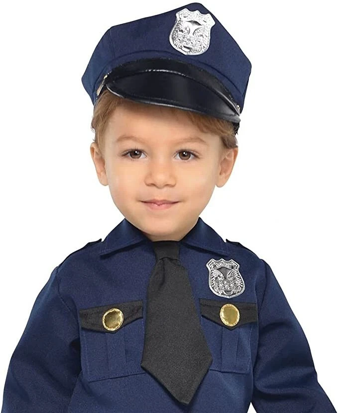 NOVO Fantasia Infantil Policial Recruta Polícia Halloween 0-6 Meses Oficial Bebê - Imagem 2 de 3